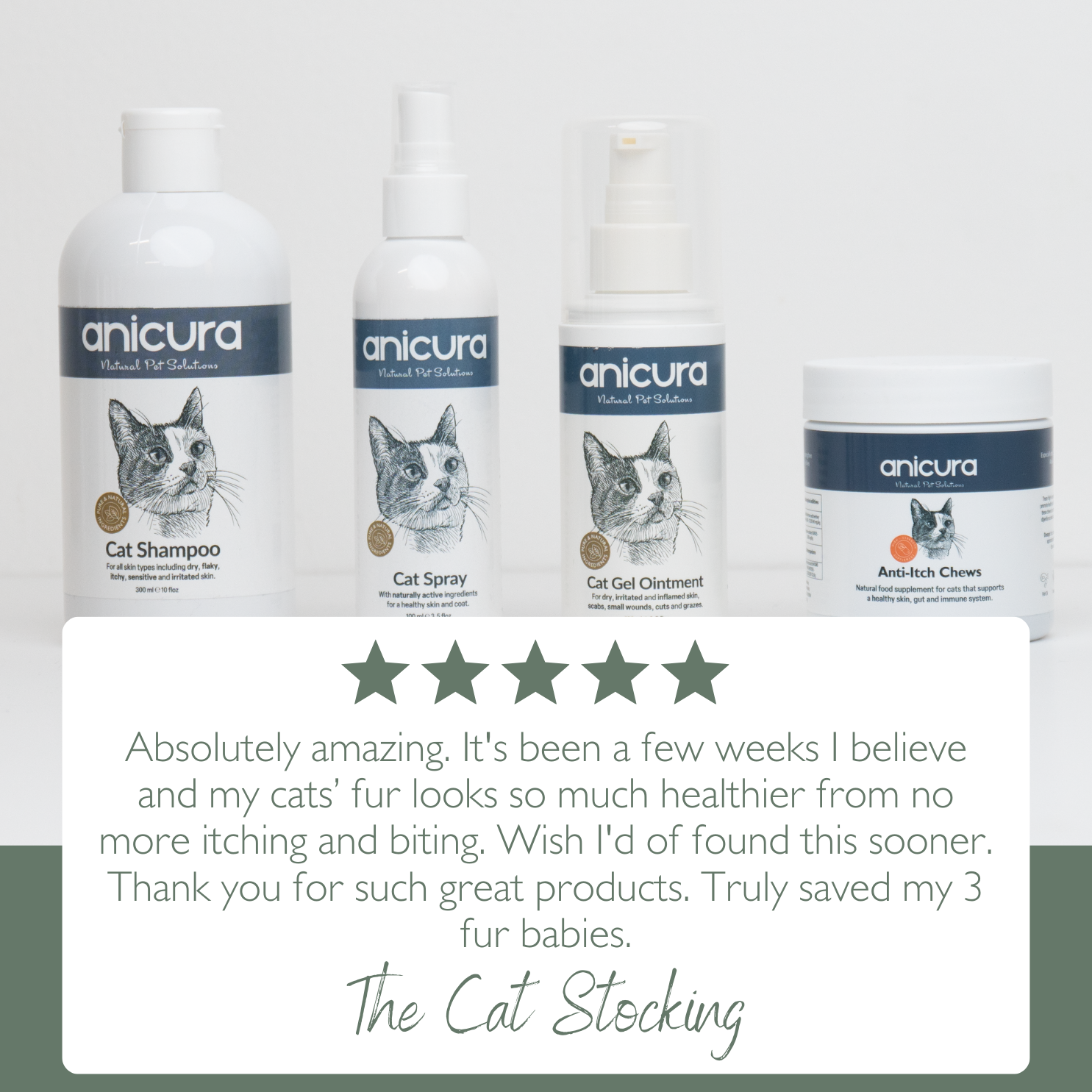 The Cat Total Care Gift - FREE Anti-Itch Chews & Tote Bag!