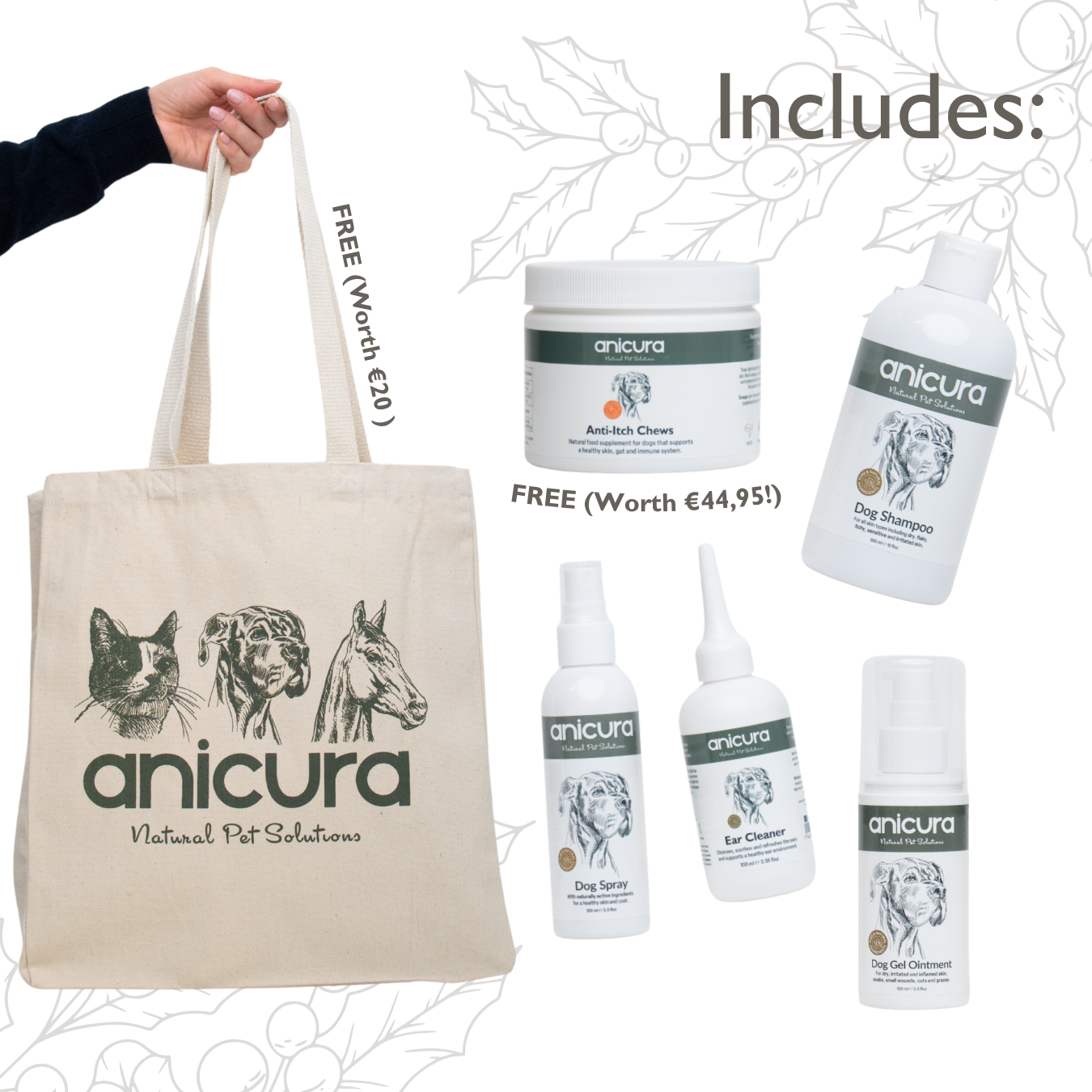 The Dog Stocking - FREE Anti-Itch Chews & Tote Bag!