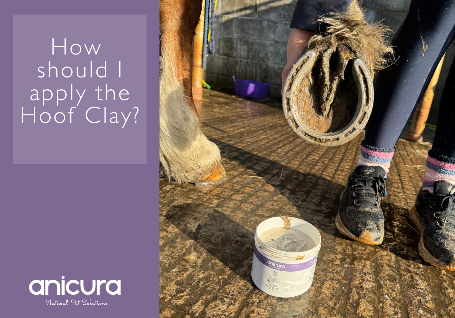 How should I apply the Hoof Clay?